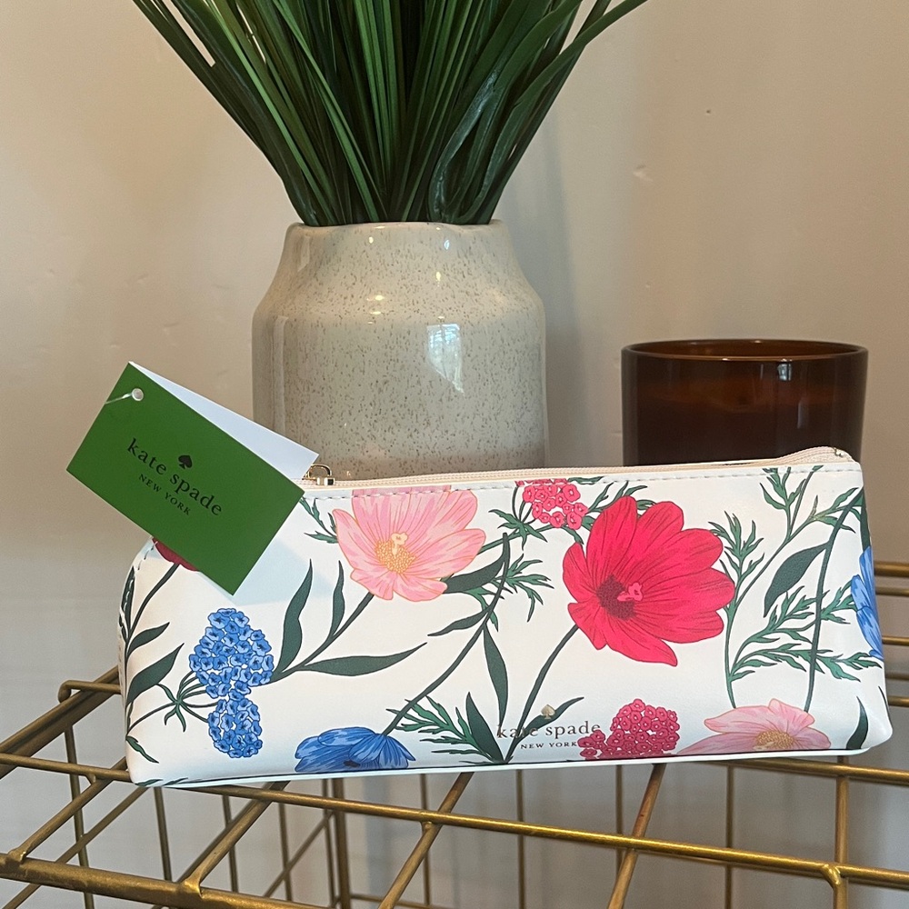 Kate Spade Floral Pencil Case - Picture 2 of 4
